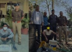 अवैध कच्ची शराब के विरुद्ध पुलिस की ताबड़तोड़ कार्रवाई दो आरोपी गिरफ्तार