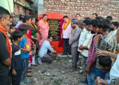 नगर क्षेत्र में महापौर द्वारा सड़कों का जाल लगातार जारी