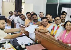 महापौर ने नगर पंचायत गढ़ीनेगी से भाजपा के प्रत्याशी सचिन  बाढला के नामांकन कार्यक्रम में सहभागिता की