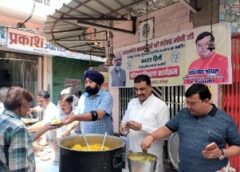 गर्मी से निजात दिलाने को लेकर शरबत वितरण कार्यक्रम का आयोजन