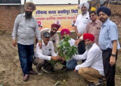 लायंस क्लब  द्वारा किया गया वृक्षारोपण